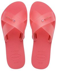 Havaianas - Aqua Jelly Flip Flops - Lyst