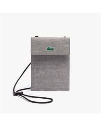 Lacoste - Neocroc Canvas Smartphone Neck Pouch - Lyst