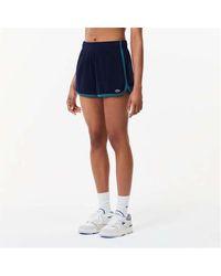 Lacoste - S/ladies Terrycloth Contrast Detail Shorts - Lyst