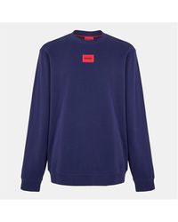 HUGO - Long Sleeve Contemporary Sweatshirt - Lyst