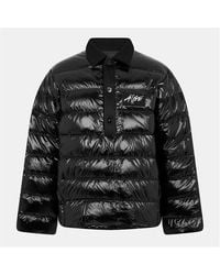 Moncler - Vardar Down Polo Shirt Long Sleeve Short Puffer Jacket - Lyst
