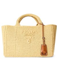 Prada - Large Crochet Tote Bag - Lyst