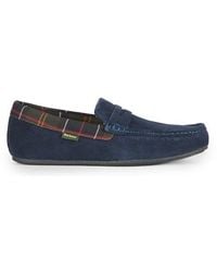 Barbour - Suede Moccasin Slippers - Lyst