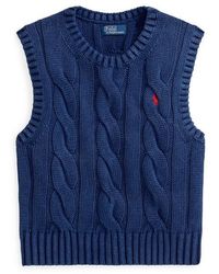 Polo Ralph Lauren - Knitted Cable Knit Vest - Lyst