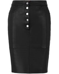 BOSS - Selara Leather Jacket - Lyst