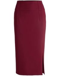 BOSS - Vizena Jersey Skirt - Lyst