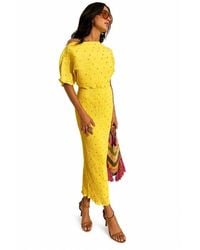 Never Fully Dressed - Tilly Plisse Maxi Dress - Lyst