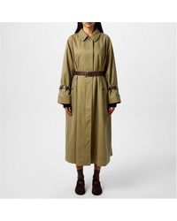 Prada - Single-Breasted Cotton Twill Trench Coat - Lyst