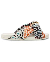 Fendi - Ff Satin Slides - Lyst