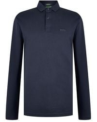BOSS - Pirol Long Sleeve Polo Shirt - Lyst