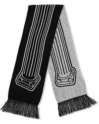 Aries Arsenal Bust Logo Scarf in White for Men | Lyst UK