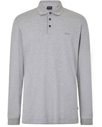 BOSS - Pado 30 Long-Sleeve Polo Shirt - Lyst