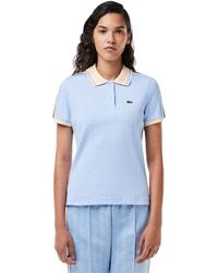 Lacoste - Slim Fit Monogram Polo - Lyst