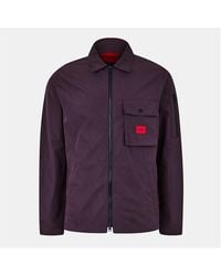 HUGO - Emmond Overshirt - Lyst