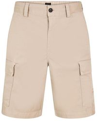 BOSS - Cargo Shorts With Logo Detail - Lyst