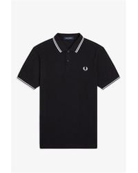 Fred Perry - Short Sleeve Twin Tipped Polo Shirt - Lyst