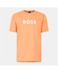BOSS - Logo Print T-shirt - Lyst