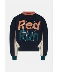 Red Run - Crew Graphic Sweater - Lyst