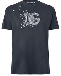 Dolce & Gabbana - Dg Dna Textrd Lg Tee Sn63 - Lyst