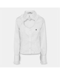 Vivienne Westwood - Viv Frill Short Sleeve Plain Shirt - Lyst
