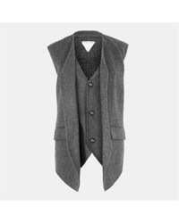 Bottega Veneta - Double Face Wool Sleeveless Gilet - Lyst