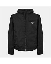 Prada - Re-Nylon Long Sleeve Zip Windbreaker - Lyst
