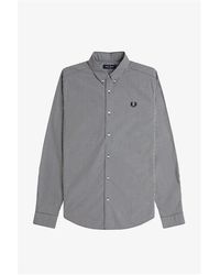 Fred Perry - Long Sleeve Patterned Shirt - Lyst