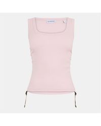 Burberry - Ruched Buckle Tank Top - Lyst