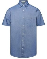 GANT - Reg Oxford Ss Shirt Milky Matcha - Lyst