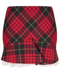 McQueen - Alex Kick Mini Skirt - Lyst