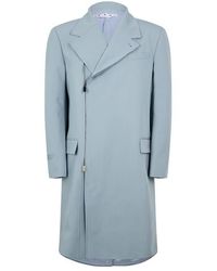Off-White c/o Virgil Abloh - Embroidered Double Wool Skate Zip Coat - Lyst