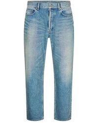 Saint Laurent - Long Mick Straight Leg Jeans - Lyst