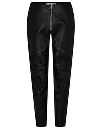 Bottega Veneta - Leather/Pu Trousers - Lyst