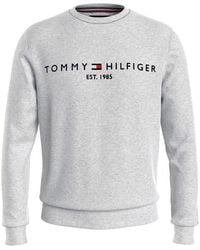 Tommy Hilfiger - Logo Crew Sweatshirt - Lyst