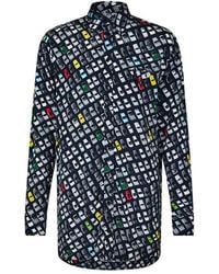 Bottega Veneta - Patterned Long Sleeve Shirt - Lyst