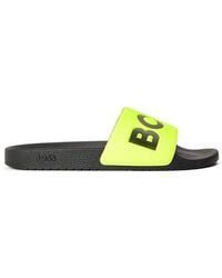 BOSS - Comfy Slider Sandals With Logo Detail (Aryeh) - Lyst