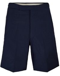 Prada - Mohair Woven Tracksuit Shorts - Lyst