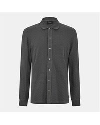 Paul Smith - Button Waffle Long Sleeve Polo Shirt - Lyst
