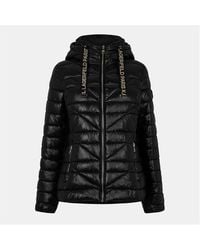 Karl Lagerfeld - Logo Tape Puff Short Puffer Jacket - Lyst