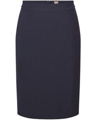 BOSS - Vilea Pencil Skirt, Slim Fit - Lyst