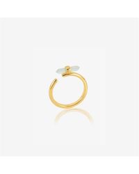 Rachel Jackson - Tranquility Aquamarine Adjustable Ring - Lyst