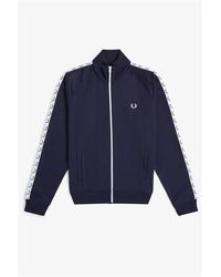 Fred Perry - Tape Poly Tracksuit Top - Lyst