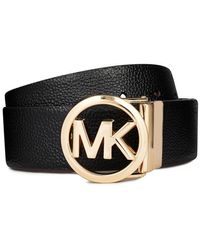 MICHAEL Michael Kors - Michael Kors Round Buckle Reversible Belt - Lyst