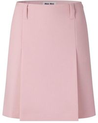 Miu Miu - Miu Mohair Skirt Ld64 - Lyst