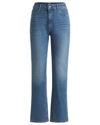 BOSS - Ada Straight High Rise Slim Fit Jeans - Lyst