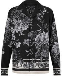 Dolce & Gabbana - Bouquet Long Sleeve Patterned Shirt - Lyst