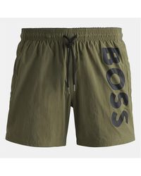 BOSS - Octopus Swim Shorts, Comfortable Elasticated Waist - Lyst