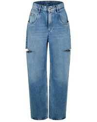 Maison Margiela - Denim Jeans With Slash Details - Lyst