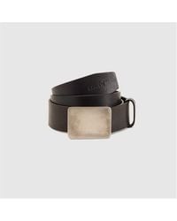 Levi's - Ryder Plaque Buckle Leather Belt - Lyst