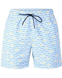 BOSS - Patterned Streamlined Swim Shorts - Lyst